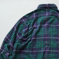 画像5: 〜90's VAN HEUSEN COTTON CHECK FLANNEL B/D SHIRT (5)