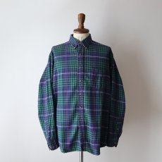 画像10: 〜90's VAN HEUSEN COTTON CHECK FLANNEL B/D SHIRT (10)