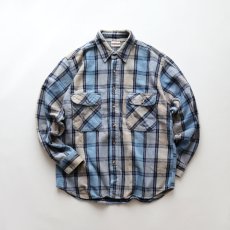 画像1: 90's FIELD & STREAM COTTON CHECK HEAVY FLANNEL SHIRT (1)