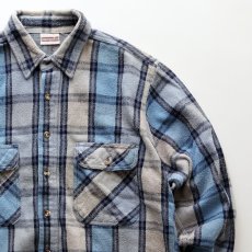 画像3: 90's FIELD & STREAM COTTON CHECK HEAVY FLANNEL SHIRT (3)