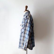 画像11: 90's FIELD & STREAM COTTON CHECK HEAVY FLANNEL SHIRT (11)