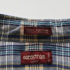 画像7: 80's nordstrom COTTON CHECK FLANNEL B/D SHIRT (7)