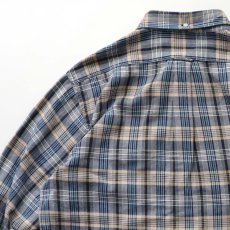 画像6: 80's nordstrom COTTON CHECK FLANNEL B/D SHIRT (6)