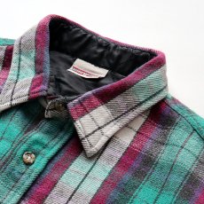 画像6: 90's FIELD & STREAM COTTON CHECK HEAVY FLANNEL SHIRT (6)