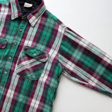 画像3: 90's FIELD & STREAM COTTON CHECK HEAVY FLANNEL SHIRT (3)