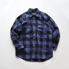 画像1: 〜00's FIELD & STREAM COTTON BUFFALO CHECK HEAVY FLANNEL SHIRT 【L】 (1)