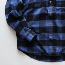 画像4: 〜00's FIELD & STREAM COTTON BUFFALO CHECK HEAVY FLANNEL SHIRT 【L-TALL】 (4)