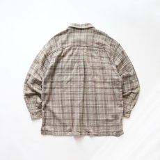 画像2: 〜90's PROTON COTTON CHECK HEAVY FLANNEL OPEN COLLAR BOX SHIRT (2)