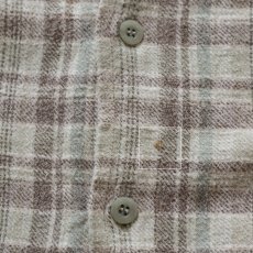 画像9: 〜90's PROTON COTTON CHECK HEAVY FLANNEL OPEN COLLAR BOX SHIRT (9)