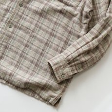 画像6: 〜90's PROTON COTTON CHECK HEAVY FLANNEL OPEN COLLAR BOX SHIRT (6)