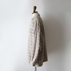 画像11: 〜90's PROTON COTTON CHECK HEAVY FLANNEL OPEN COLLAR BOX SHIRT (11)