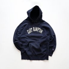 画像1: 80's Champion "REVERSE WEAVE" PRINT SWEAT PULLOVER PARKA "EAST HAMPTON" "MADE IN USA" (1)