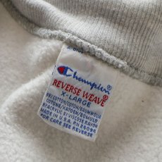 画像10: 90's Champion "REVERSE WEAVE" BACK EMBROIDERED SWEAT SNAP CARDIGAN "Champion" "MADE IN USA" (10)