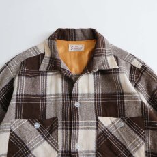 画像3: 50's Sportop WOOL CHECK LOOP COLLAR BOX SHIRT (3)