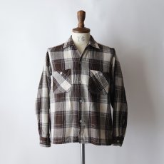 画像10: 50's Sportop WOOL CHECK LOOP COLLAR BOX SHIRT (10)