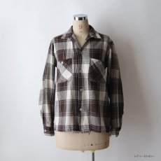 画像13: 50's Sportop WOOL CHECK LOOP COLLAR BOX SHIRT (13)