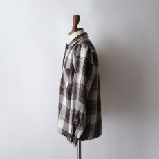 画像11: 50's Sportop WOOL CHECK LOOP COLLAR BOX SHIRT (11)