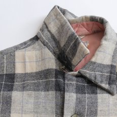 画像6: 50's Field & Stream WOOL CHECK LOOP COLLAR BOX SHIRT (6)