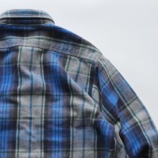 画像5: 90's FIVE BROTHER COTTON CHECK HEAVY FLANNEL SHIRT (5)