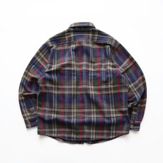 画像2: 90's FIVE BROTHER COTTON CHECK HEAVY FLANNEL SHIRT (2)