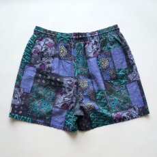 画像3: 80's BEACH COMBER COTTON ALL OVER PATTERN SWIM SHORTS "MADE IN ITALY" (3)