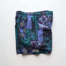 画像1: 80's BEACH COMBER COTTON ALL OVER PATTERN SWIM SHORTS "MADE IN ITALY" (1)