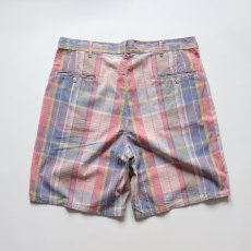 画像3: 〜90's Polo by Ralph Lauren COTTON MADRAS CHECK TUCK SHORTS "MADE IN USA" 【W36 程度】 (3)