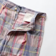 画像4: 〜90's Polo by Ralph Lauren COTTON MADRAS CHECK TUCK SHORTS "MADE IN USA" 【W36 程度】 (4)