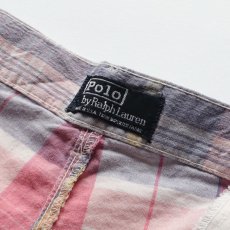 画像7: 〜90's Polo by Ralph Lauren COTTON MADRAS CHECK TUCK SHORTS "MADE IN USA" 【W36 程度】 (7)