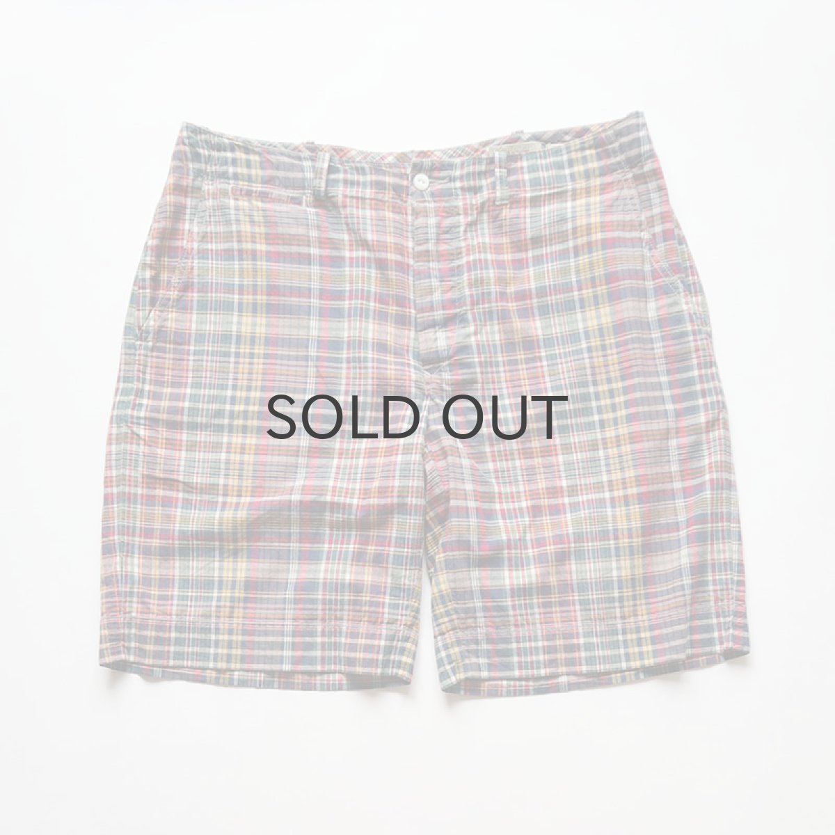 画像1: Polo by Ralph Lauren COTTON MADRAS CHECK NO TUCK SHORTS 【W37 程度】 (1)