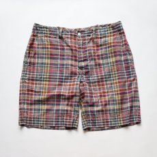 画像1: Polo by Ralph Lauren COTTON MADRAS CHECK NO TUCK SHORTS 【W37 程度】 (1)