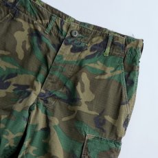 画像4: 60's US ARMY RIP-STOP COTTON POPLIN ERDL LEAF CAMOUFLAGE JUNGLE FATIGUE CARGO PANTS【SMALL-LONG】 (4)