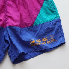 画像5: 〜90's NEWPORT BLUE NYLON MULTI COLOR SWIM SHORTS (5)