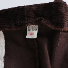 画像8: OLD UNKNOWN BRAND COTTON WIDE WALE CORDUROY TUCK PANTS 【SIZE : W35 x L34 程度】 (8)