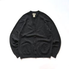 画像1: 〜00's L.L. Bean LAMBS WOOL KNIT CARDIGAN (1)