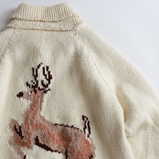 画像6: 〜80's UNKNOWN BRAND WOOL HAND KNIT COWICHAN ZIP CARDIGAN (6)