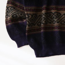 画像5: UNKNWON BRAND WOOL JACQUARD KNIT SWEATER "MADE IN ITALY" (5)