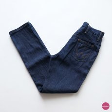 画像1: 60's Wrangler COTTON DENIM WOMEN'S SLIM FIT PANTS 【SIZE : W26 x L29.5 程度】 (1)