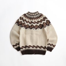 画像2: OLD ICEWOOL WOOL HAND KNIT ICELANDIC CARDIGAN (2)