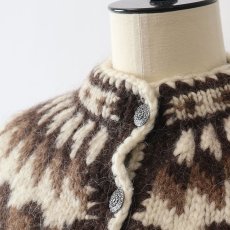 画像7: OLD ICEWOOL WOOL HAND KNIT ICELANDIC CARDIGAN (7)