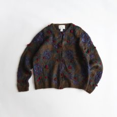 画像1: 80's EXPRESS TRICOT MOHAIR ACRYLIC KNIT CARDIGAN (1)