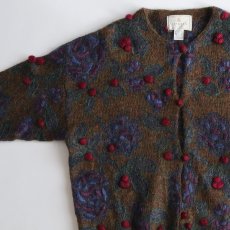 画像3: 80's EXPRESS TRICOT MOHAIR ACRYLIC KNIT CARDIGAN (3)