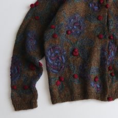 画像4: 80's EXPRESS TRICOT MOHAIR ACRYLIC KNIT CARDIGAN (4)