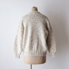 画像11: UNKNOWN BRAND WOOL MOHAIR HAND KNIT V NECK CARDIGAN (11)