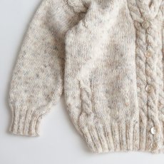 画像4: UNKNOWN BRAND WOOL MOHAIR HAND KNIT V NECK CARDIGAN (4)