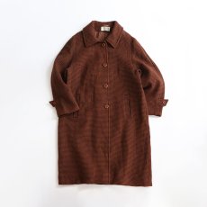 画像1: OLD Weinberg PARIS WOOL HONDSTOOTH CHECK SINGLE BREASTED COAT (1)