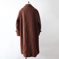 画像16: OLD Weinberg PARIS WOOL HONDSTOOTH CHECK SINGLE BREASTED COAT (16)