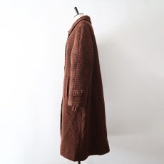 画像15: OLD Weinberg PARIS WOOL HONDSTOOTH CHECK SINGLE BREASTED COAT (15)