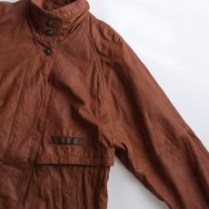 画像5: 80's UNKNOWN BRAND LEATHER WOMEN'S DESIGN HALF COAT (5)