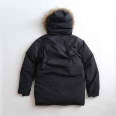 画像3: WILKER BLACK COTTON NYLON FUR HOODED ARCTIC PARKA style DOWN JACKET (3)